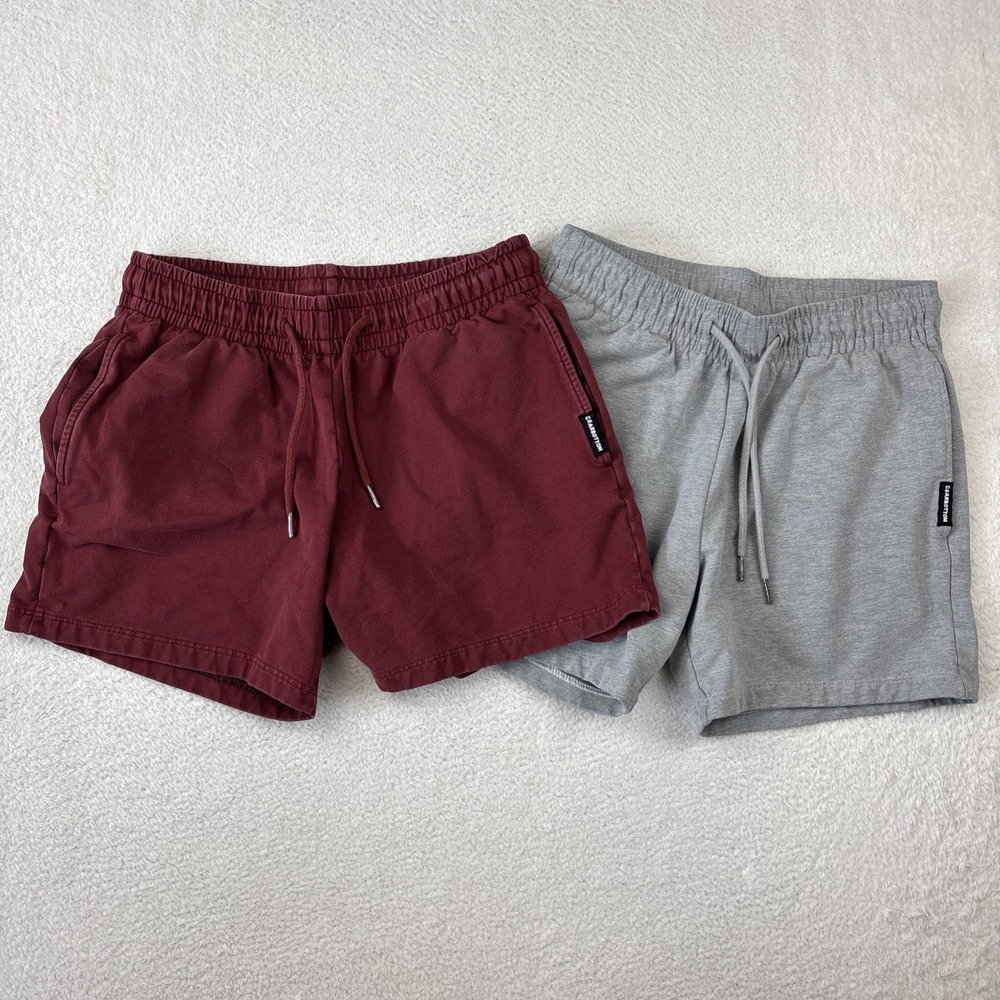 LOT OF 2: BEARBOTTOM 'Lounge Shorts' Mens Medium 5" Elastic Waist Drawstring